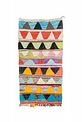 Marockansk Boucherouite-matta 135 x 270 cm