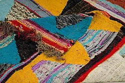 Tapis berbère marocain Boucherouite 135 x 270 cm