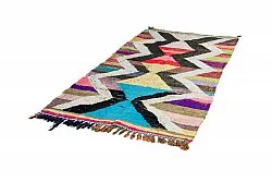 Tapis berbère marocain Boucherouite 125 x 225 cm