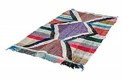 Tapis berbère marocain Boucherouite 125 x 210 cm