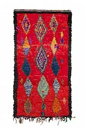 Marokkanischer Berber Teppich Boucherouite 290 x 150 cm