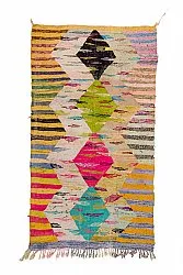 Marokkanischer Berber Teppich Boucherouite 140 x 250 cm