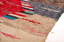 Marokkanischer Berber Teppich Boucherouite 125 x 240 cm