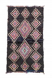 Marokkanische Berber Teppich Boucherouite 260 x 145 cm