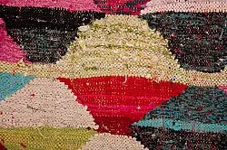 Marokkanischer Berber Teppich Boucherouite 155 x 290 cm