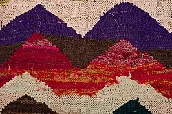 Marokkanischer Berber Teppich Boucherouite 140 x 295 cm