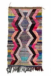Marokkanischer Berber Teppich Boucherouite 150 x 260 cm