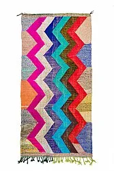 Marokkanischer Berber Teppich Boucherouite 135 x 265 cm