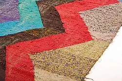 Tapis berbère marocain Boucherouite 135 x 265 cm