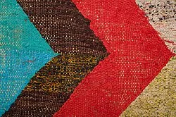 Tapis berbère marocain Boucherouite 135 x 265 cm