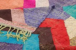 Tapis berbère marocain Boucherouite 135 x 265 cm