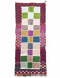 Marokkanischer Berber Teppich Boucherouite 280 x 115 cm