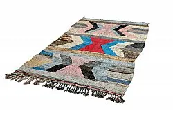 Marockansk Boucherouite-matta 140 x 255 cm