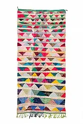 Marokkanischer Berber Teppich Boucherouite 145 x 330 cm