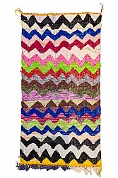 Marokkanischer Berber Teppich Boucherouite 125 x 245 cm