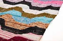 Tapis berbère marocain Boucherouite 140 x 265 cm