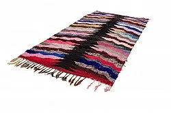 Tapis berbère marocain Boucherouite 145 x 275 cm