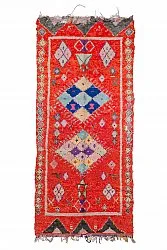 Marokkanischer Berber Teppich Boucherouite 340 x 155 cm