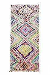Marokkanischer Berber Teppich Boucherouite 145 x 365 cm