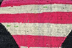 Marockansk Boucherouite-matta 130 x 265 cm