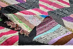 Marockansk Boucherouite-matta 130 x 265 cm