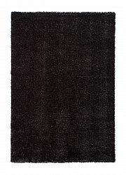 Safir hochflorteppich schwarz shaggy teppich rund hochflor wohnzimmer 60x120 cm 80x 150 cm 140x200 cm 160x230 cm 200x300 cm