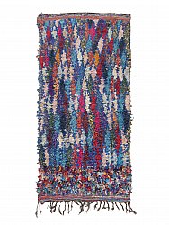 Marokkanischer Berber Teppich Boucherouite 270 x 130 cm