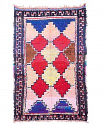 Marokkanischer Berber Teppich Boucherouite 245 x 155 cm