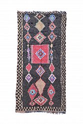 Marokkanischer Berber Teppich Boucherouite 270 x 125 cm