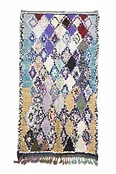 Marokkanische Berber Teppich Boucherouite 260 x 140 cm