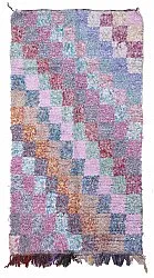 Marokkanischer Berber Teppich Boucherouite 210 x 105 cm