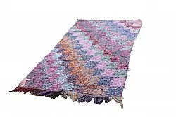 Marokkanischer Berber Teppich Boucherouite 210 x 105 cm