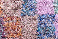 Marokkanischer Berber Teppich Boucherouite 210 x 105 cm