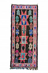 Marokkansk Boucherouite-teppe 315 x 130 cm