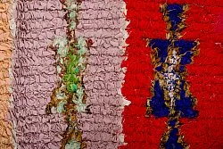 Marokkanische Berber Teppich Boucherouite 360 x 130 cm