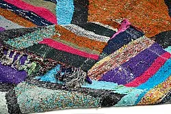 Tapis berbère marocain Boucherouite 135 x 235 cm