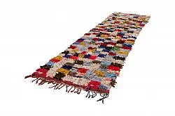 Marokkanische Berber Teppich Boucherouite 380 x 105 cm
