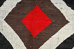 Marockansk Boucherouite-matta 145 x 260 cm