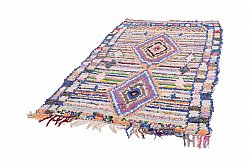 Marokkanische Berber Teppich Boucherouite 225 x 140 cm