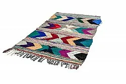 Tapis berbère marocain Boucherouite 115 x 205 cm