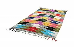 Tapis berbère marocain Boucherouite 155 x 255 cm