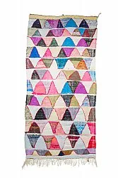 Marockansk Boucherouite-matta 135 x 275 cm