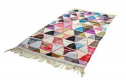 Tapis berbère marocain Boucherouite 135 x 275 cm