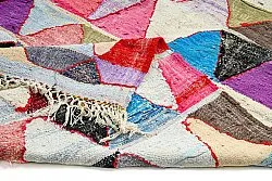 Tapis berbère marocain Boucherouite 135 x 275 cm