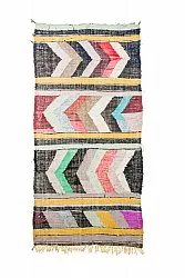 Marockansk Boucherouite-matta 130 x 260 cm