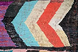 Tapis berbère marocain Boucherouite 130 x 290 cm
