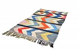 Tapis berbère marocain Boucherouite 135 x 250 cm