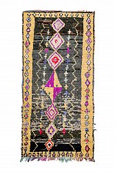 Marokkanische Berber Teppich Boucherouite 265 x 125 cm