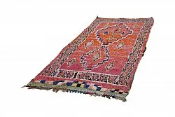 Marokkanischer Berber Teppich Boucherouite 275 x 130 cm