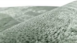 Runde Teppiche - Aranga Super Soft Fur (grün)